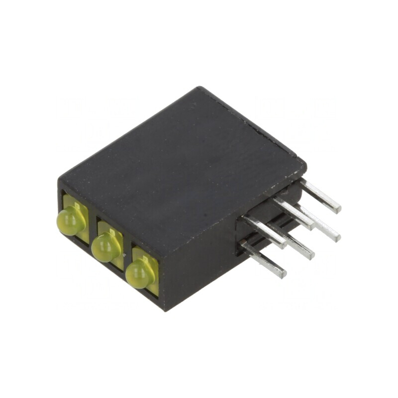 LED Galben 1,8mm 3 Diode 20mA Lentilă Difuză | Electronic-mag.ro | Componente Electronice