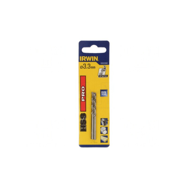 Burghiu Metal HSS 3,3mm 65mm 2buc | Electronic-mag.ro | Componente Electronice