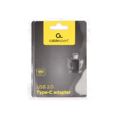 Adaptor USB 2.0 USB-A la USB-C Negru 480Mbps | Electronic-mag.ro | Componente Electronice