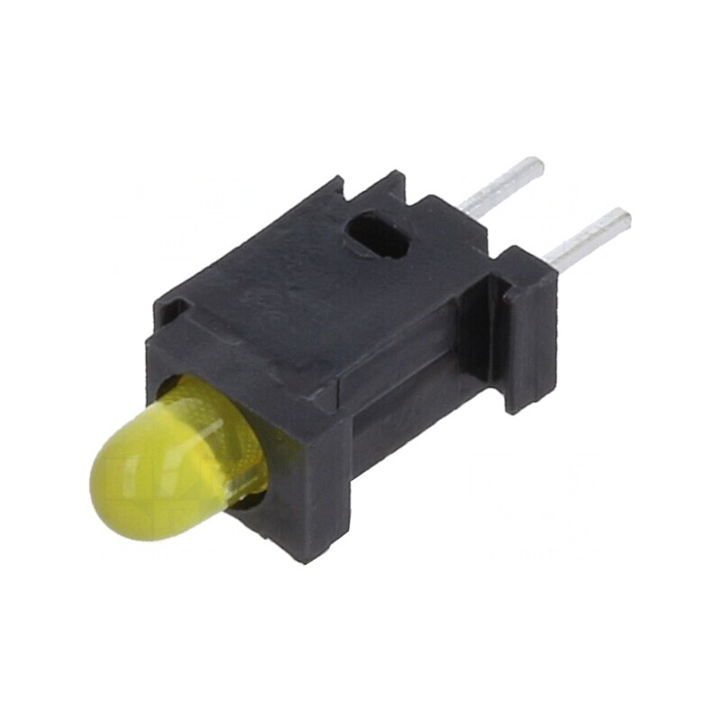 LED galben 2,8mm 1 diodă 20mA 60° 10-20mcd | Electronic-mag.ro | Componente Electronice