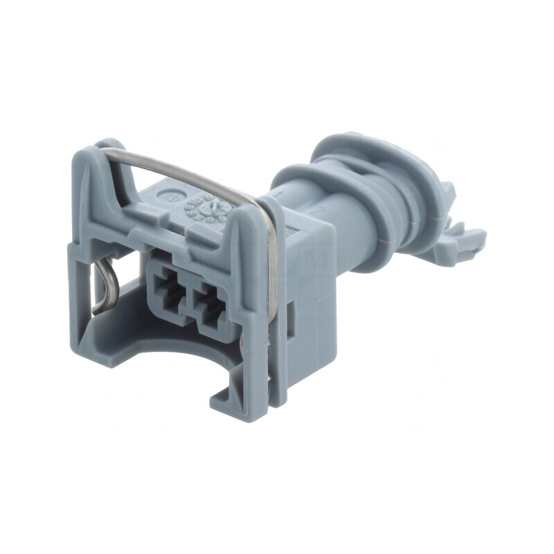 Conector Automotive JPT Mamă 2 PIN Gri pentru Cablu | Electronic-mag.ro | Componente Electronice
