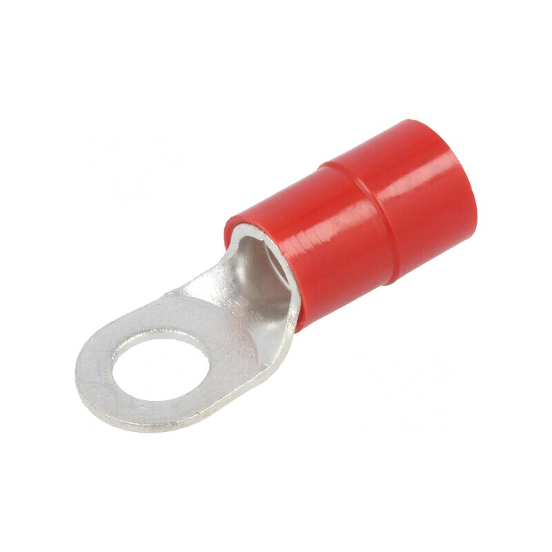 Vârf Inelar Crimpat Izolat Roșu M10 Ø11mm 35mm2 | Electronic-mag.ro | Componente Electronice