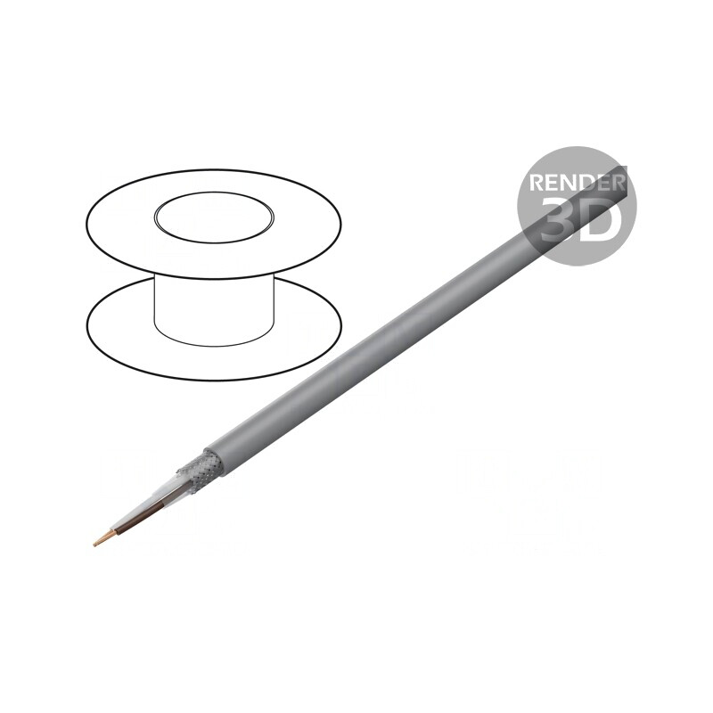 Cablu Ecranat LiY-CY 2x0,5mm2 PVC Cupru Cositorit | Electronic-mag.ro | Componente Electronice