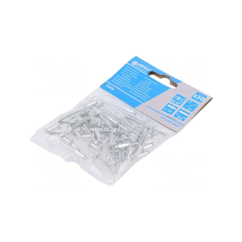 Diblu Aluminiu 4mm x 10mm 50 Bucăți | Electronic-mag.ro | Componente Electronice