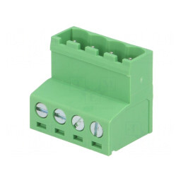Regletă de Conexiuni Deconectabilă 5,08mm 4 Piste Drept Mufă | Electronic-mag.ro | Componente Electronice