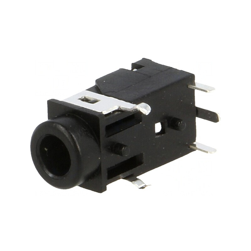 Soclu Jack 3,5mm Mamă Stereo 4 Piste 90° | Electronic-mag.ro | Componente Electronice