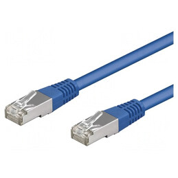 Patch cord albastru 1m SF/UTP Cat5e | Electronic-mag.ro | Componente Electronice