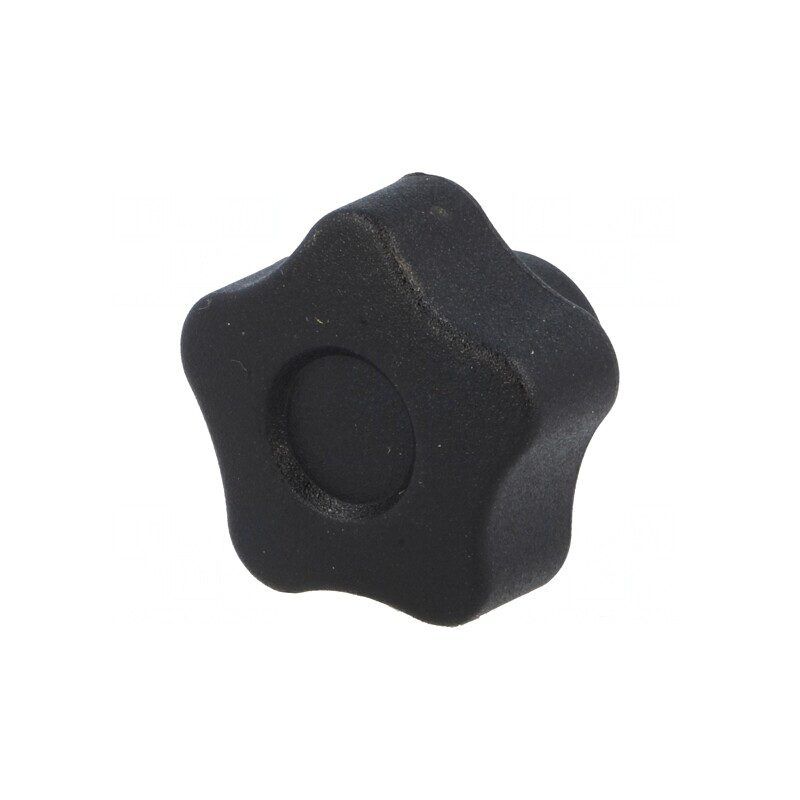 Buton Reglare Negru Ø25mm Filet M5 | Electronic-mag.ro | Componente Electronice