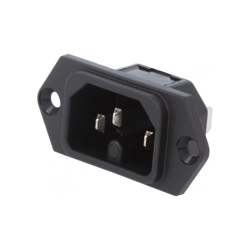 Conector Alimentare AC Soclu Tată 10A 250V IEC 60320 C16 | Electronic-mag.ro | Componente Electronice