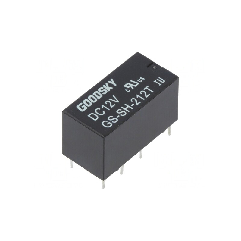 Releu Electromagnetic DPDT 12VDC 2A 120VAC PCB | Electronic-mag.ro | Componente Electronice