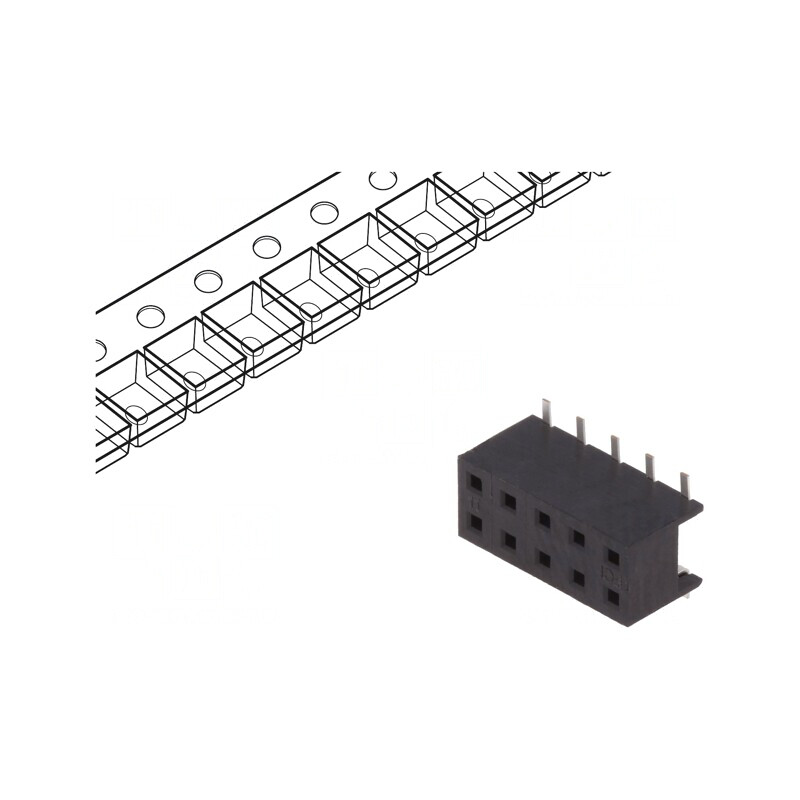 Soclu cablu-placă 10 PIN Minitek 2mm SMT pentru PCB 2A | Electronic-mag.ro | Componente Electronice