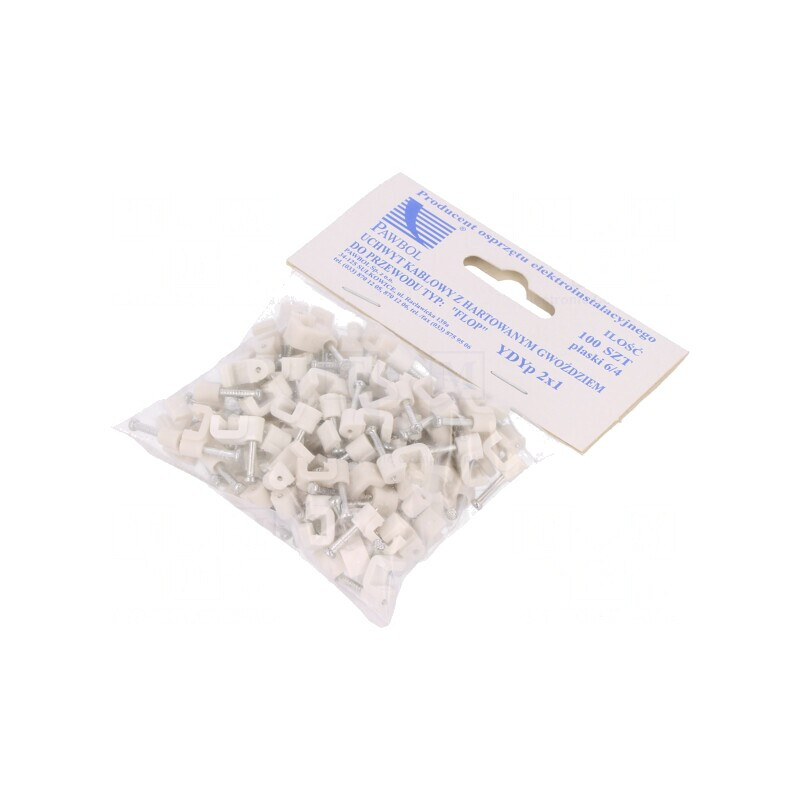 Element de susținere cablu plat alb 2x1 100 buc. | Electronic-mag.ro | Componente Electronice Element de susținere cablu plat alb 2x1 100 buc. | Electronic-mag.ro | Componente Electronice
