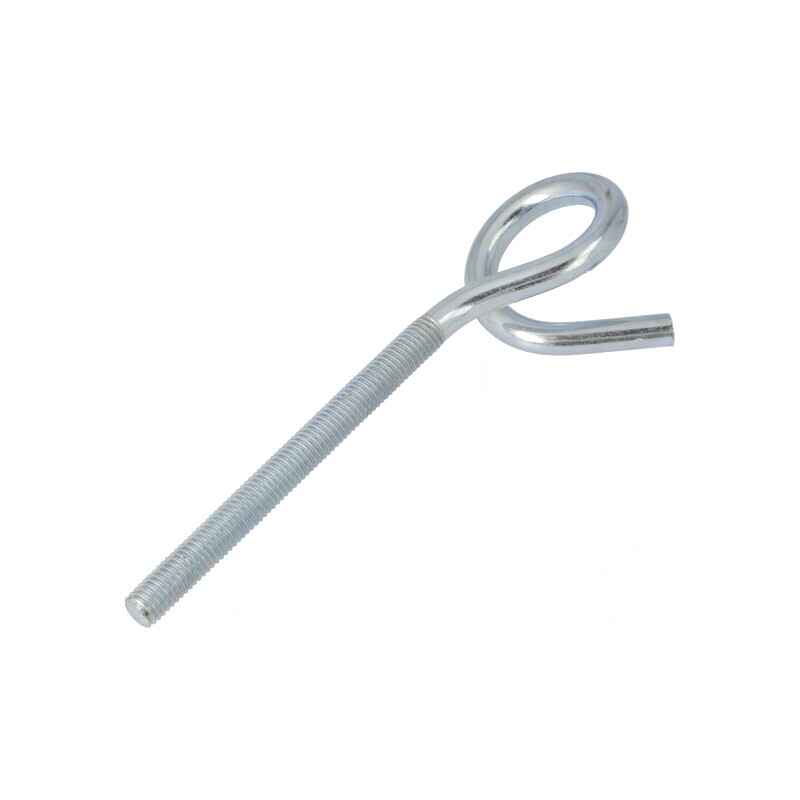 Cârlig inelar oțel zincat 140mm | Electronic-mag.ro | Componente Electronice