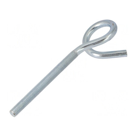 Cârlig inelar oțel zincat 140mm | Electronic-mag.ro | Componente Electronice