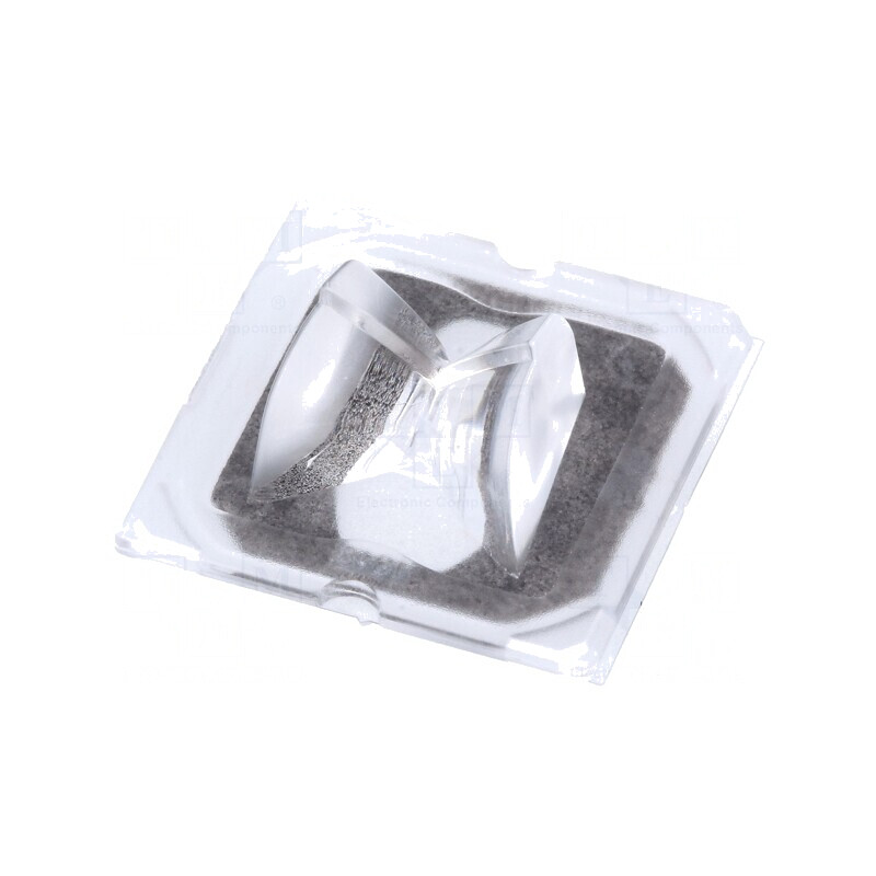 Lentilă LED pătrată plexiglass transparentă 10,82mm | Electronic-mag.ro | Componente Electronice