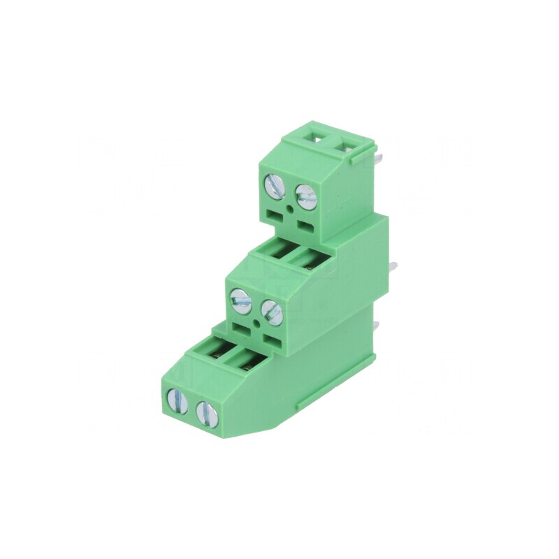 Regletă de Conexiuni PCB 90° 3,81mm 6 Piste | Electronic-mag.ro | Componente Electronice