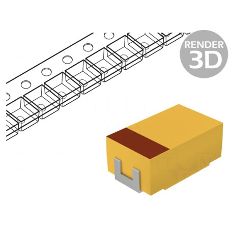 Condensator tantal-polimer 47uF 25V SMD | Electronic-mag.ro | Componente Electronice