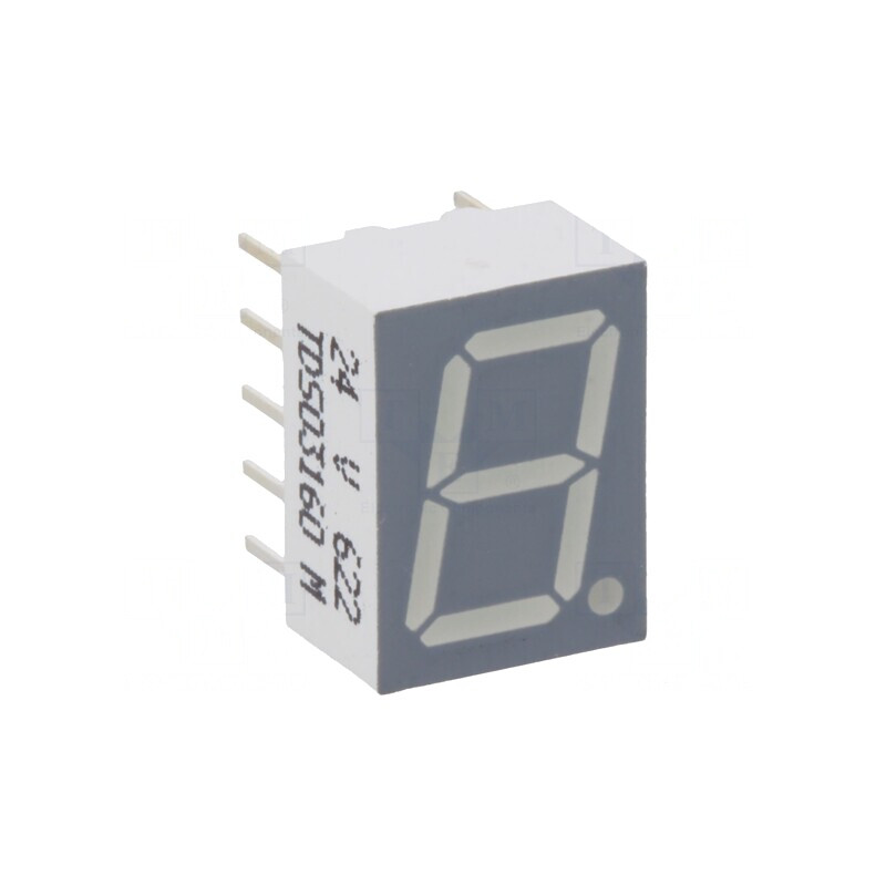 Afișaj LED 7 Segmente 10mm Portocaliu-Roșu | Electronic-mag.ro | Componente Electronice