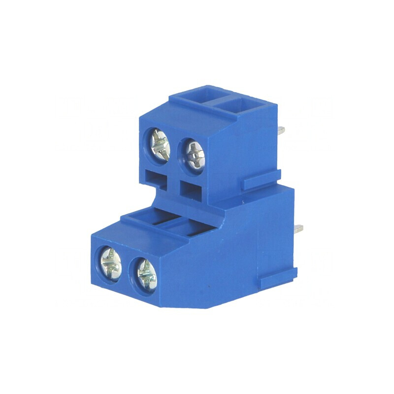 Regletă Conexiuni PCB 90° 5mm 4 Piste | Electronic-mag.ro | Componente Electronice