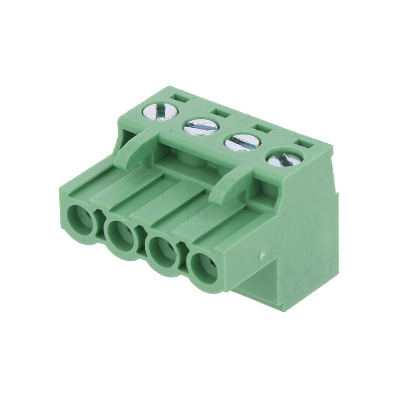 Regletă de Conexiuni Deconectabilă 4 Piste 5,08mm Dreaptă Mufă | Electronic-mag.ro | Componente Electronice