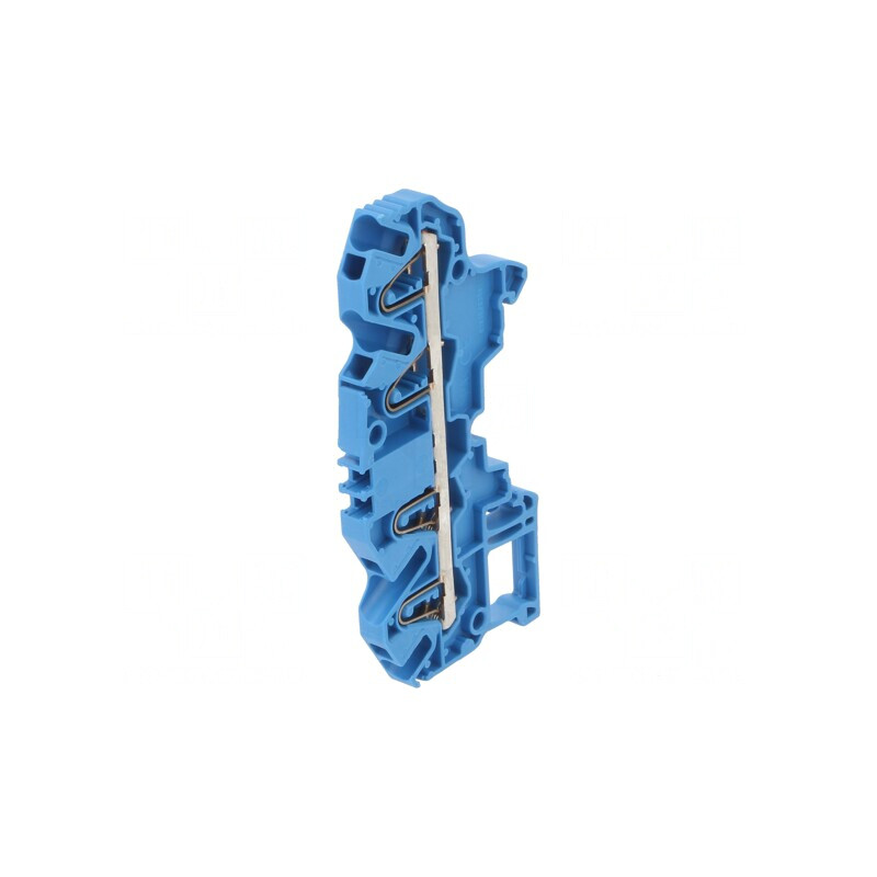 Conector Șine 0.2-2.5mm² 4 Borne Albastru | Electronic-mag.ro | Componente Electronice