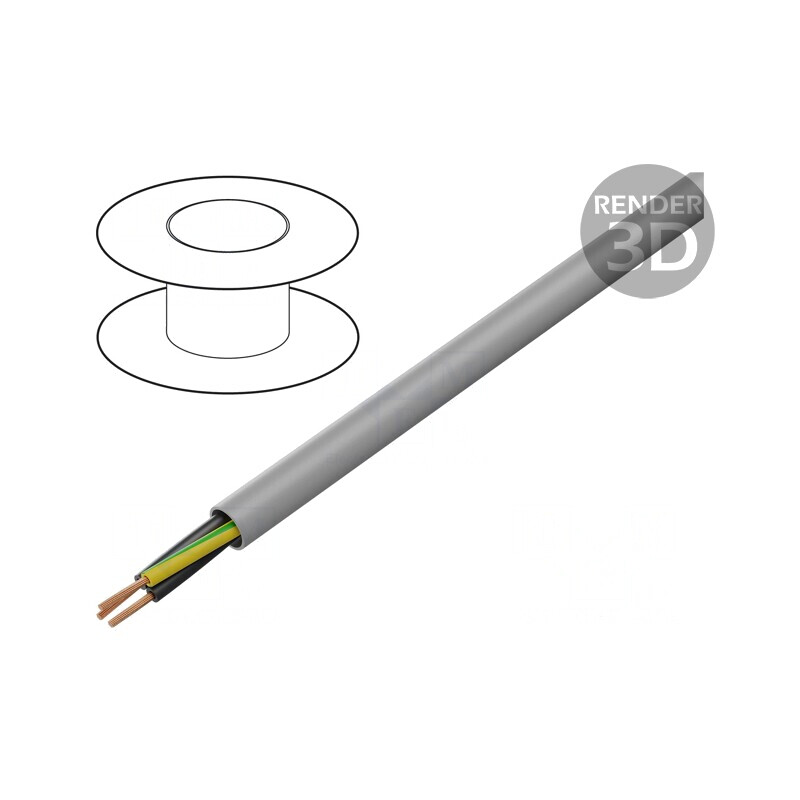 Cablu electric negru BiT 500 H 3x1mm2 300V/500V neecranat | Electronic-mag.ro | Componente Electronice