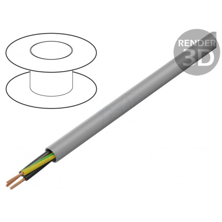 Cablu electric negru BiT 500 H 3x1mm2 300V/500V neecranat | Electronic-mag.ro | Componente Electronice