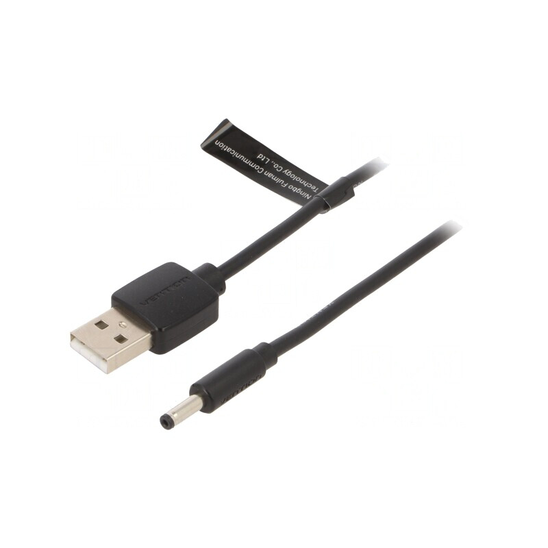 Cablu USB A la DC 3,5/1,35 Negru 1m | Electronic-mag.ro | Componente Electronice Cablu USB A la DC 3,5/1,35 Negru 1m | Electronic-mag.ro | Componente Electronice