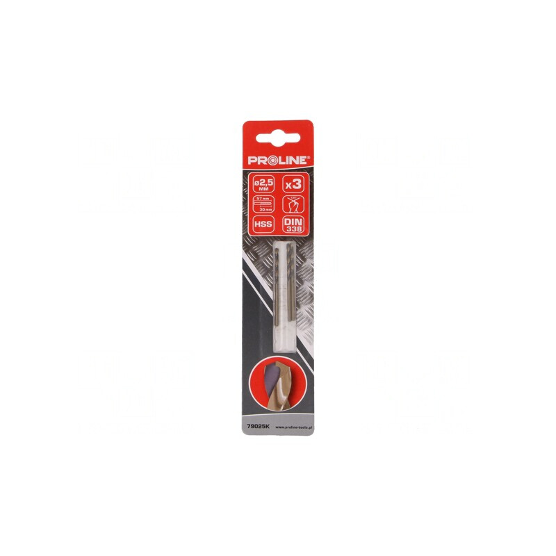 Set 3 Burghie Metal 2,5mm HSS | Electronic-mag.ro | Componente Electronice