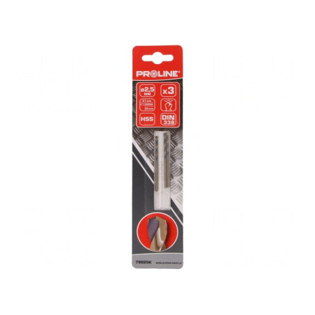 Set 3 Burghie Metal 2,5mm HSS | Electronic-mag.ro | Componente Electronice