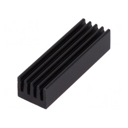 Radiator Aluminiu Extrudat Negru 26mm x 8mm x 6mm 26K/W | Electronic-mag.ro | Componente Electronice