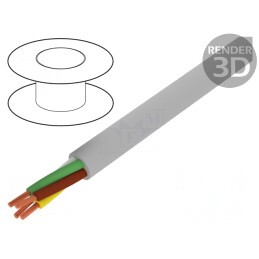 Cablu ELITRONIC LIYY 4x0,5mm2 neecranat 250V gri | Electronic-mag.ro | Componente Electronice
