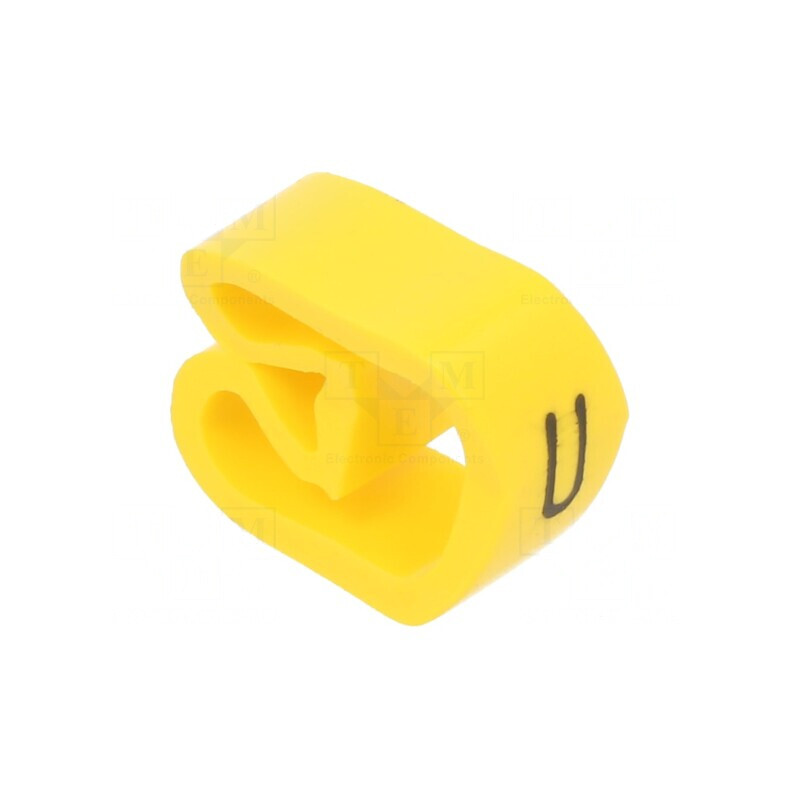 Marcator Galben PVC cu Orificiu 8-16mm -30÷60°C | Electronic-mag.ro | Componente Electronice