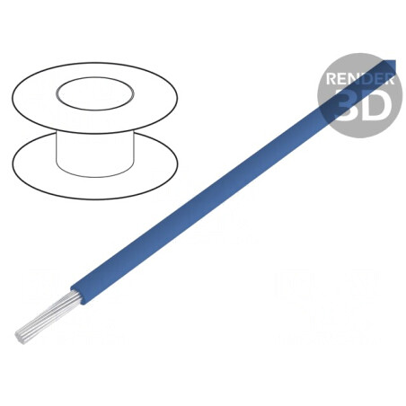 Cablu electric litat 18AWG PVC albastru închis 30m | Electronic-mag.ro | Componente Electronice