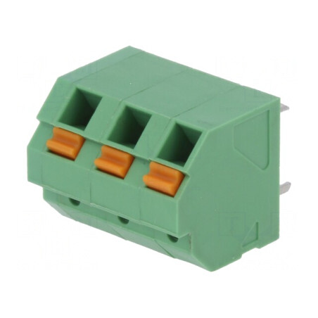 Regletă de Conexiuni PCB 5,08mm 3 Piste cu Buton | Electronic-mag.ro | Componente Electronice