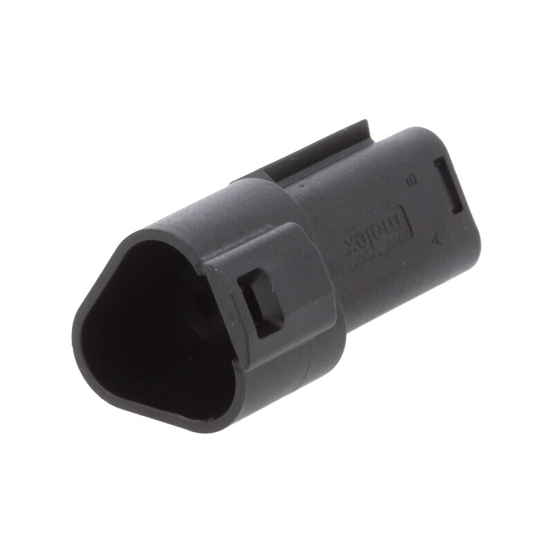 Conector Automotive ML-XT 3-PIN Tată Negru Pe Cablu | Electronic-mag.ro | Componente Electronice
