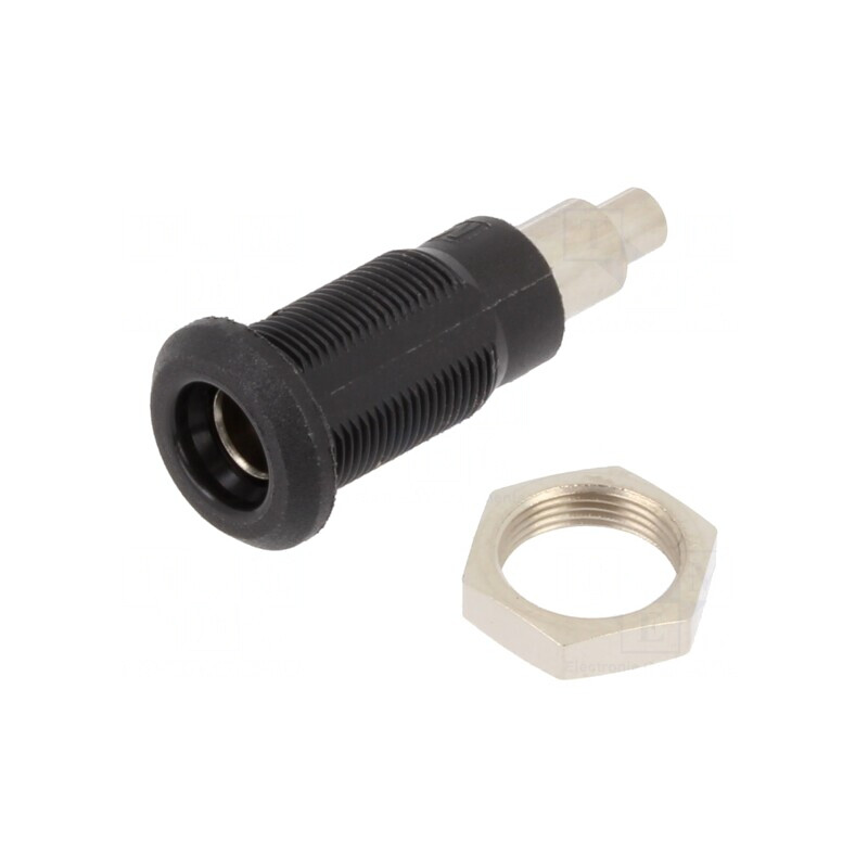 Soclu Banană 4mm Panou Negru 25A 60V | Electronic-mag.ro | Componente Electronice Soclu Banană 4mm Panou Negru 25A 60V | Electronic-mag.ro | Componente Electronice