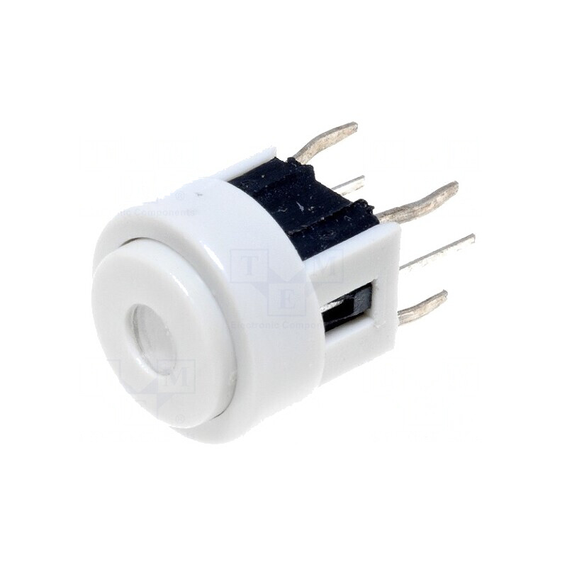 Comutator tastatură 2 poziții LED alb 12V | Electronic-mag.ro | Componente Electronice