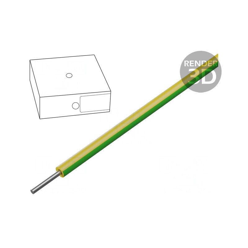 Cablu SiD 1x2,5mm2 Cu Silicon Galben-Verde | Electronic-mag.ro | Componente Electronice