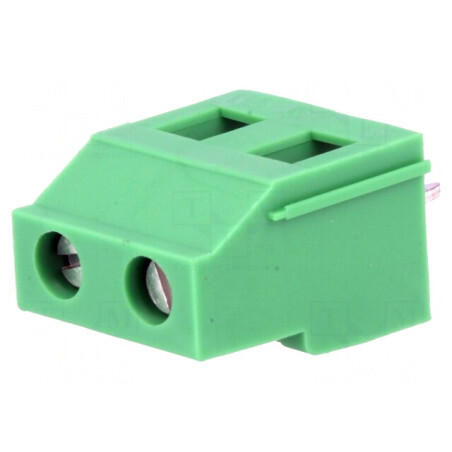 Regletă de conexiuni PCB 90° 7,5mm 2 piste 24A | Electronic-mag.ro | Componente Electronice
