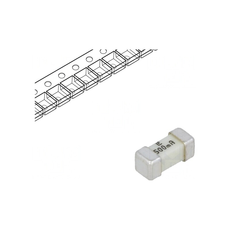 Siguranță Ultra-Rapidă 500mA SMD 125VAC/125VDC | Electronic-mag.ro | Componente Electronice