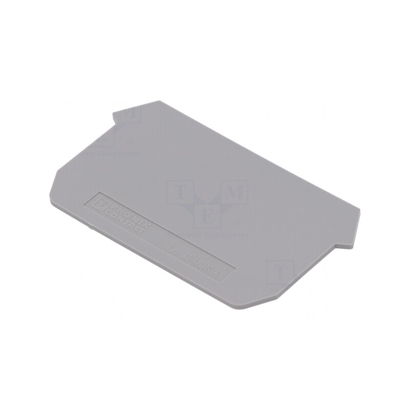 Capac Final Gri Conectori UDK4 1,5mm Poliamidă | Electronic-mag.ro | Componente Electronice