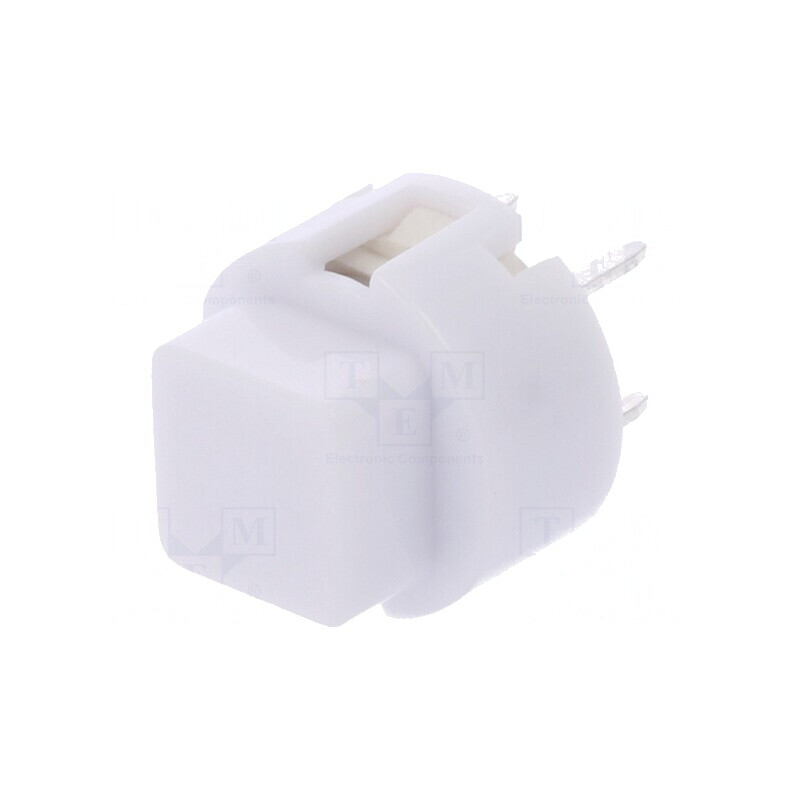 Comutator tastatură albă 2 poziții SPST-NO 0,01A 32VDC THT | Electronic-mag.ro | Componente Electronice
