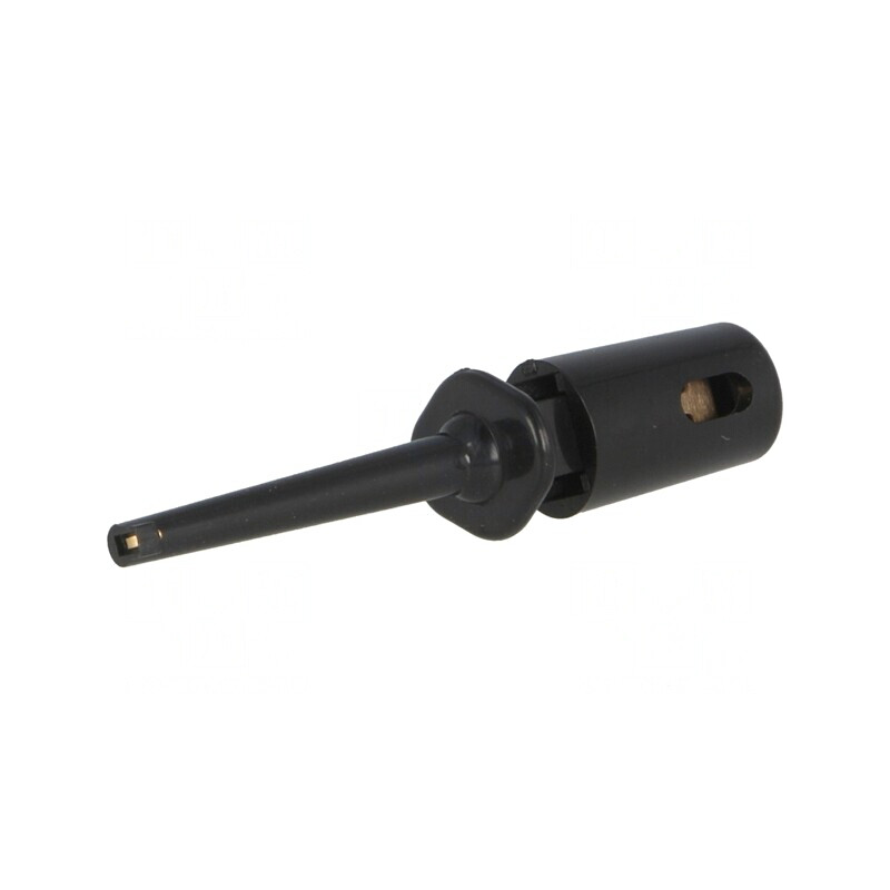 Clips de măsurare cu cârlig 40mm 0,3A 60VDC negru | Electronic-mag.ro | Componente Electronice