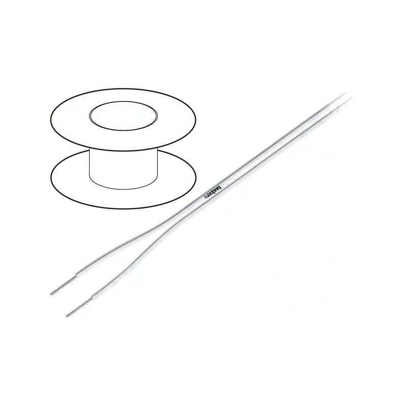 Cablu Silicon Alb 2x0,5mm2 OFC 100m  | Electronic-mag.ro | Componente Electronice