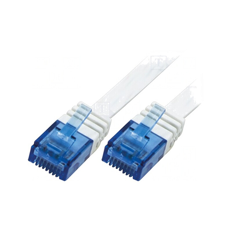 Patch cord UTP Cat5e alb 0.25m | Electronic-mag.ro | Componente Electronice