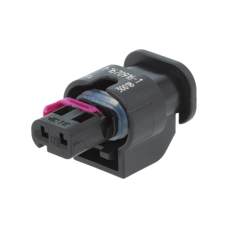 Conector auto MCON 1.2 mamă 2 pini negru | Electronic-mag.ro | Componente Electronice