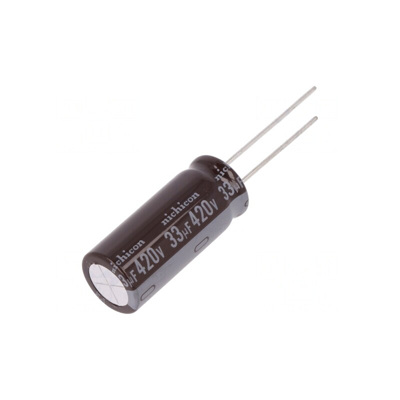 Condensator Electrolitic THT 33uF 420V 12.5x31.5mm 20% | Electronic-mag.ro | Componente Electronice