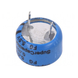 Supercondensator THT 0,1F 5,5V 5,08mm 100Ω | Electronic-mag.ro | Componente Electronice