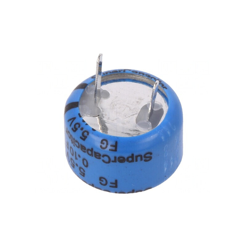 Supercondensator THT 0,1F 5,5V 5,08mm 100Ω | Electronic-mag.ro | Componente Electronice